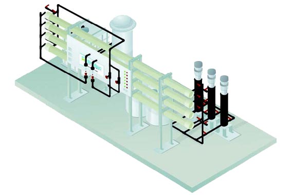 CON-SWR with energy recovery seawater