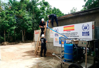 La potabilizadora PP 4X4 trabaja ya en República Dominicana a mano de los BUSF
