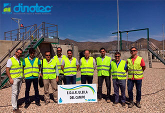 DINOTEC muestra a la Administración Autonómica las obras de la EDAR de Uleila del Campo