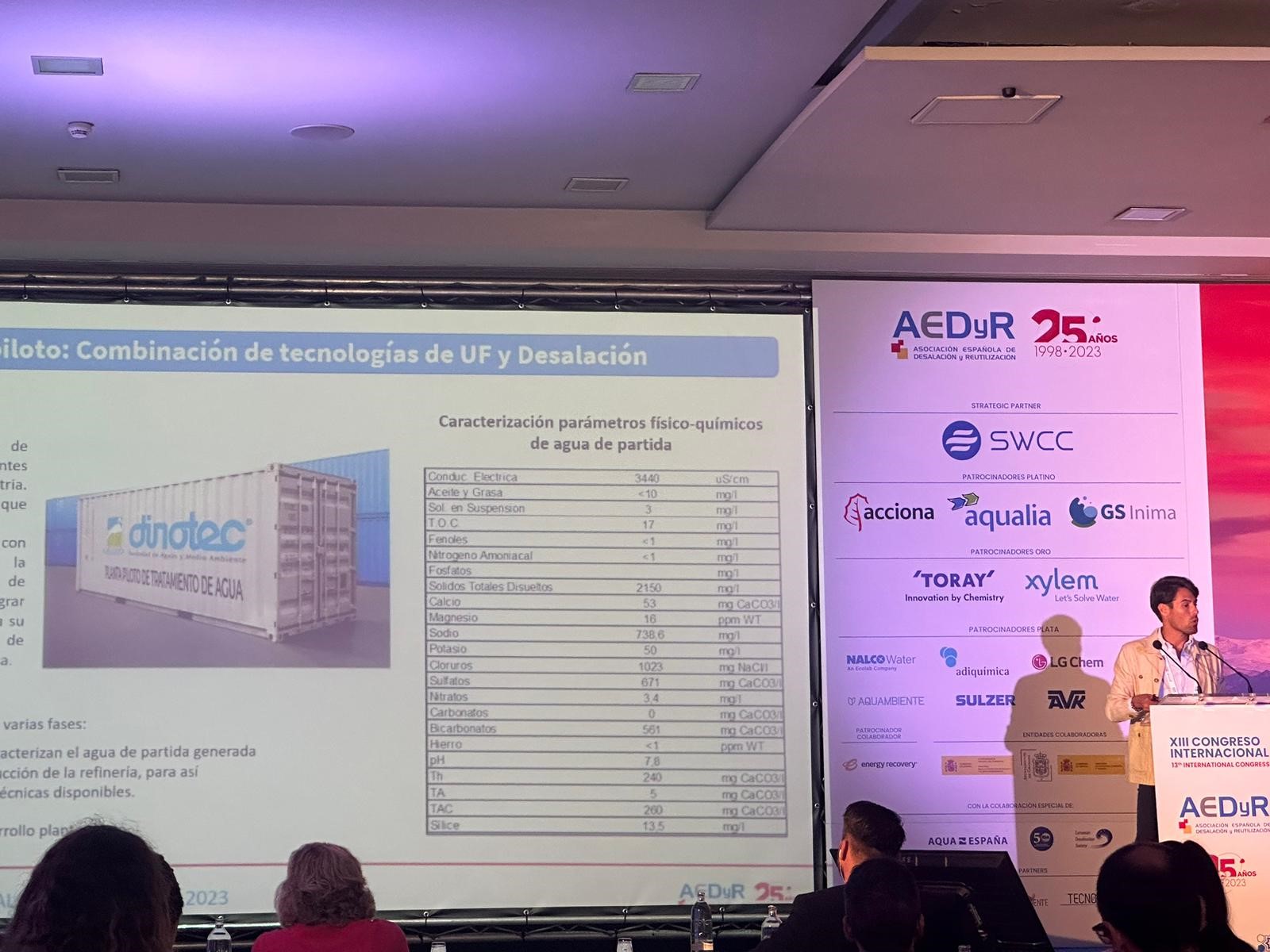 Foto1 - DINOTEC expone un proyecto de investigación y desarrollo experimental en el congreso de AEDYR de Granada