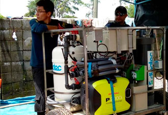 Dinotec potabiliza agua en Guatemala de mano de BUSF España