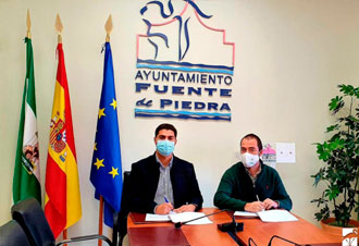 Rueda de prensa en el Ayuntamiento de Fuente Piedra