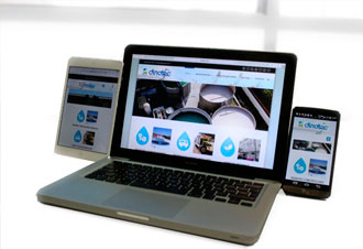 Portátil, tablet y móvil mostrando misma web
