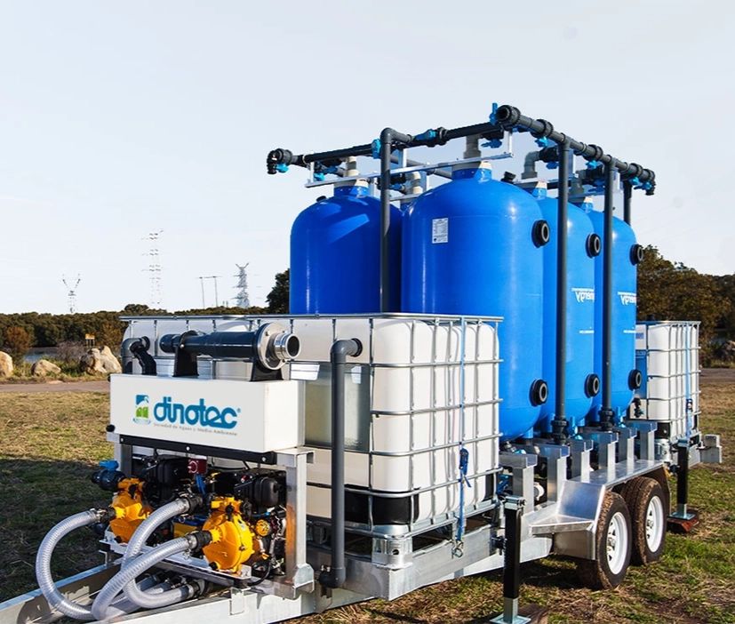 Planta móvil de tratamiento de agua industrial